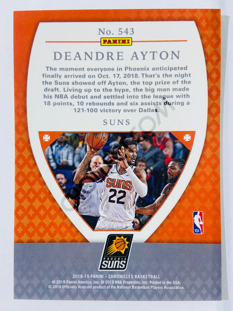 Deandre Ayton - Phoenix Suns 2018-19 Panini Chronicles Crusade RC Rookie Card #543
