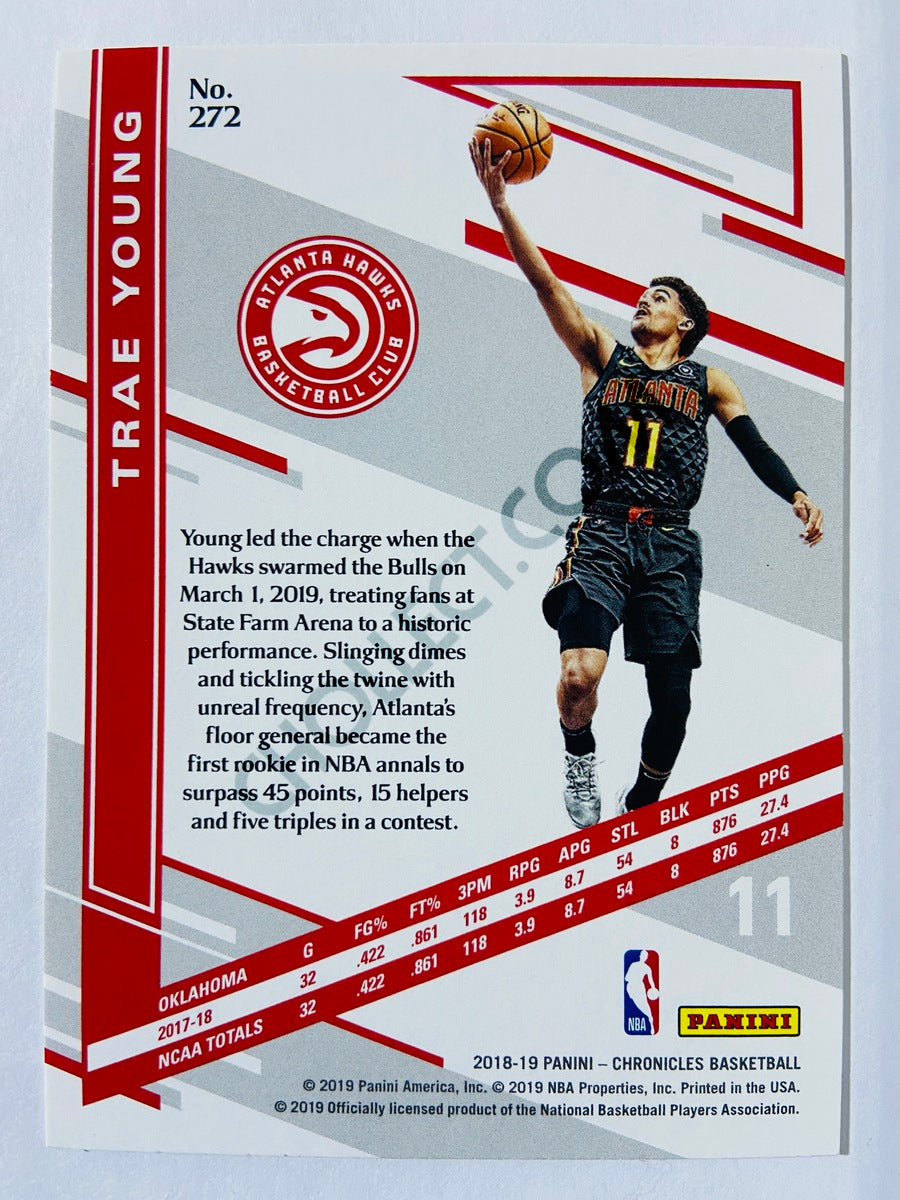 Trae Young - Atlanta Hawks 2018-19 Panini Chronicles Elite RC Rookie #272