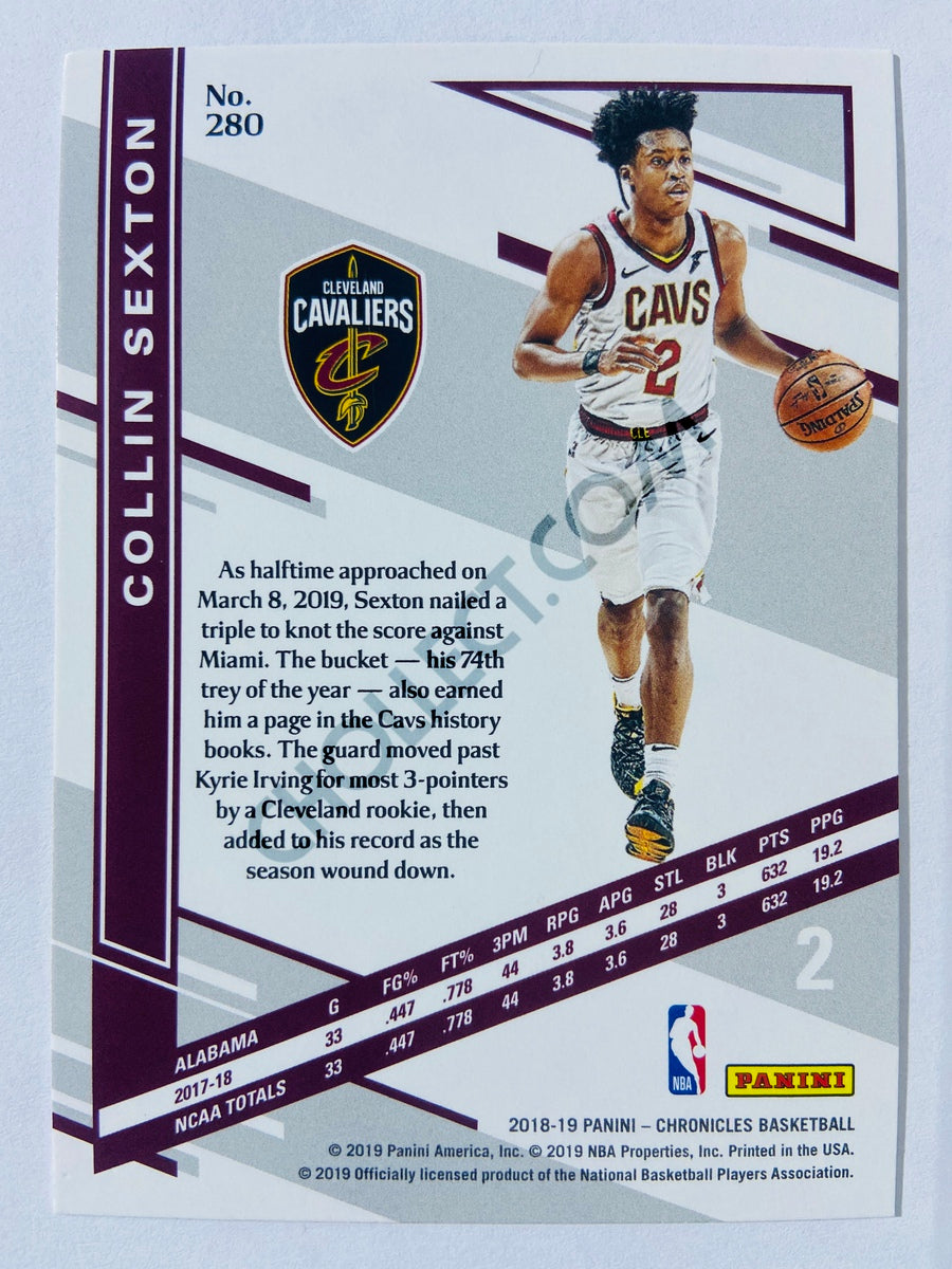 Collin Sexton - Cleveland Cavaliers 2018-19 Panini Chronicles Elite RC Rookie #280