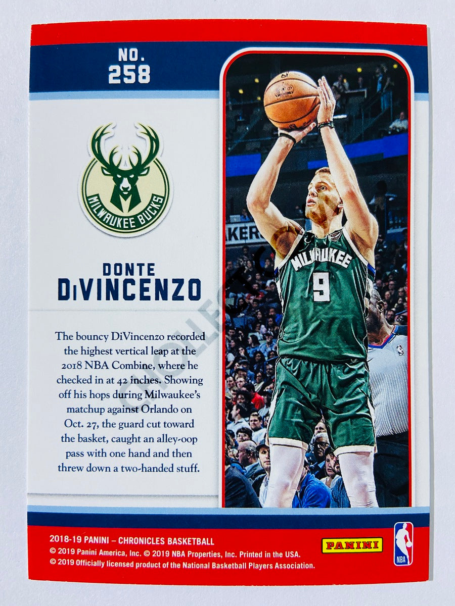 Donte DiVincenzo - Milwaukee Bucks 2018-19 Panini Chronicles Marquee RC Rookie #258