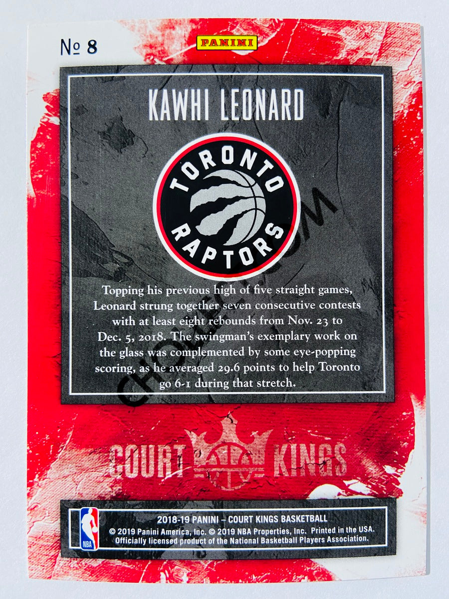 Kawhi Leonard - Toronto Raptors 2018-19 Panini Court Kings #8