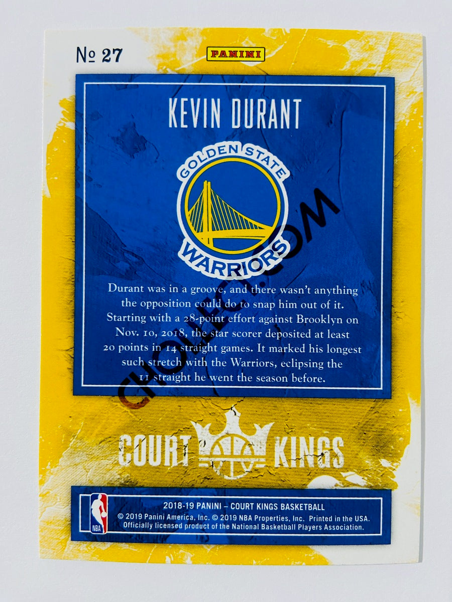 Kevin Durant – Golden State Warriors 2018-19 Panini Court Kings #27