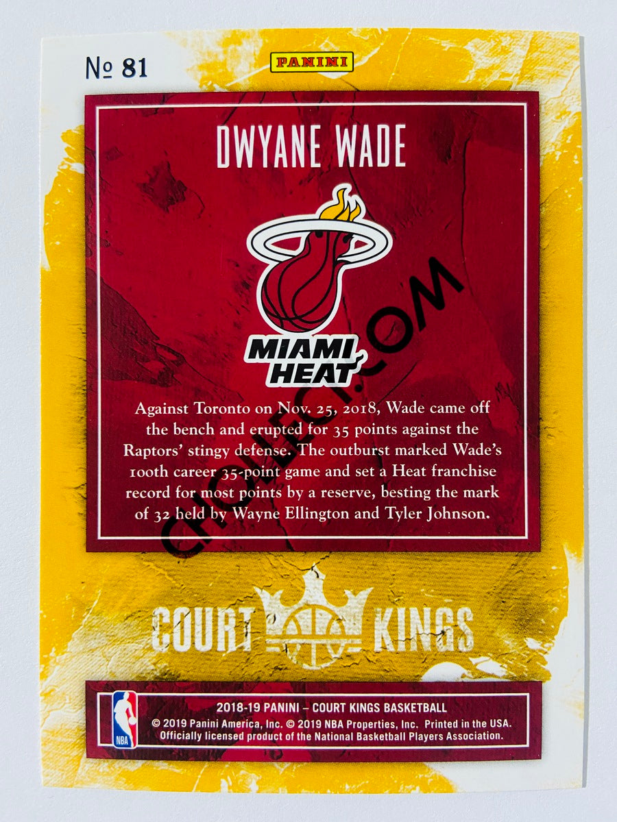 Dwyane Wade - Miami Heat 2018-19 Panini Court Kings #81