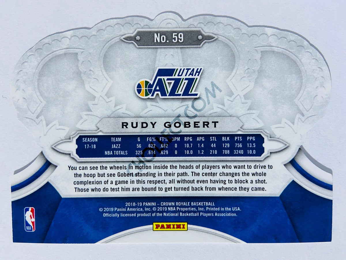 Rudy Gobert - Utah Jazz 2018-19 Panini Crown Royale #59