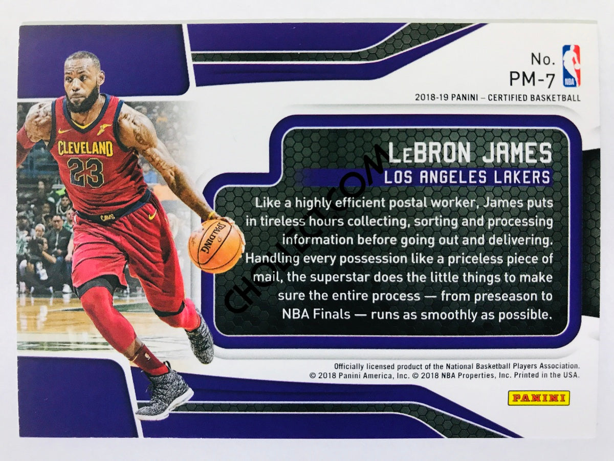 LeBron James - Cleveland Cavaliers 2018-19 Panini Certified Priority Mail #7