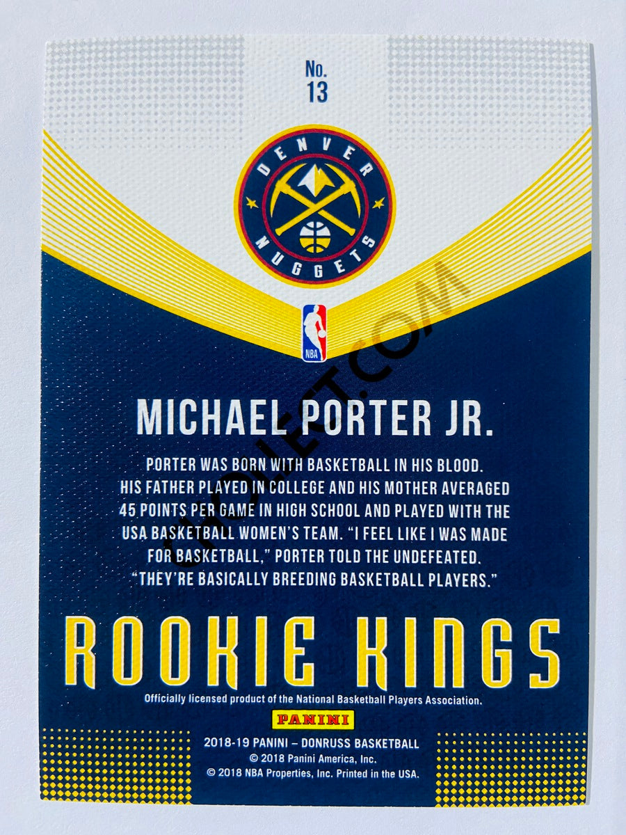 Michael Porter Jr. - Denver Nuggets 2018-19 Panini Donruss Rookie Kings #13