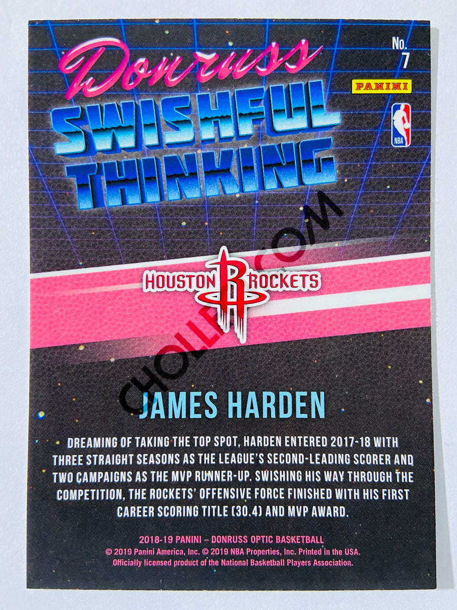 James Harden - Houston Rockets 2018-19 Panini Donruss Optic Swishful Thinking #7