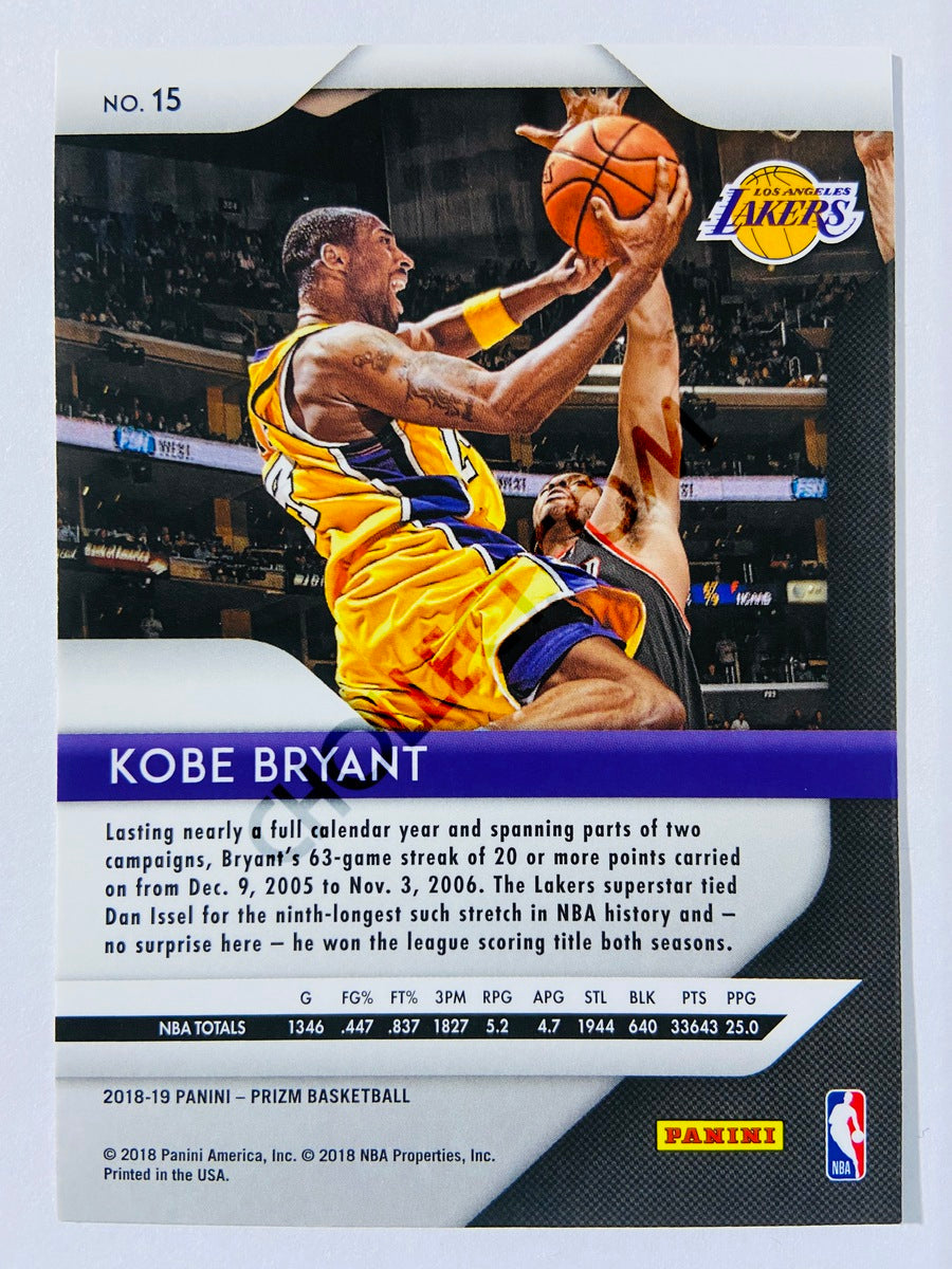 Kobe Bryant - Los Angeles Lakers 2018-19 Panini Prizm #15