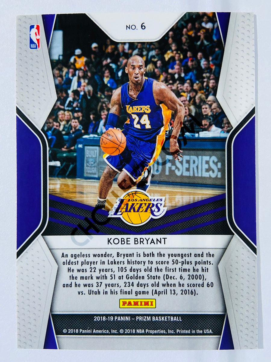 Kobe Bryant - Los Angeles Lakers 2018-19 Panini Prizm Dominance Insert #6