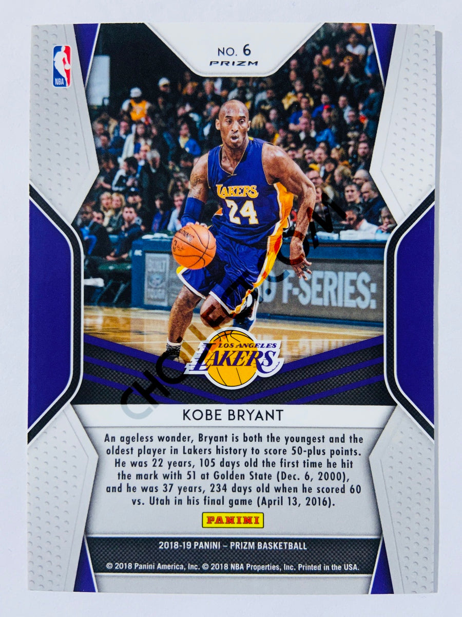 Kobe Bryant - Los Angeles Lakers 2018-19 Panini Prizm Dominance Silver Parallel #6