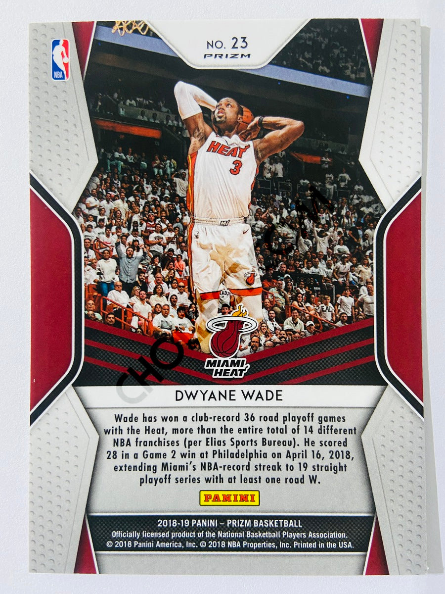 Dwyane Wade - Miami Heat 2018-19 Panini Prizm Dominance Silver Parallel #23