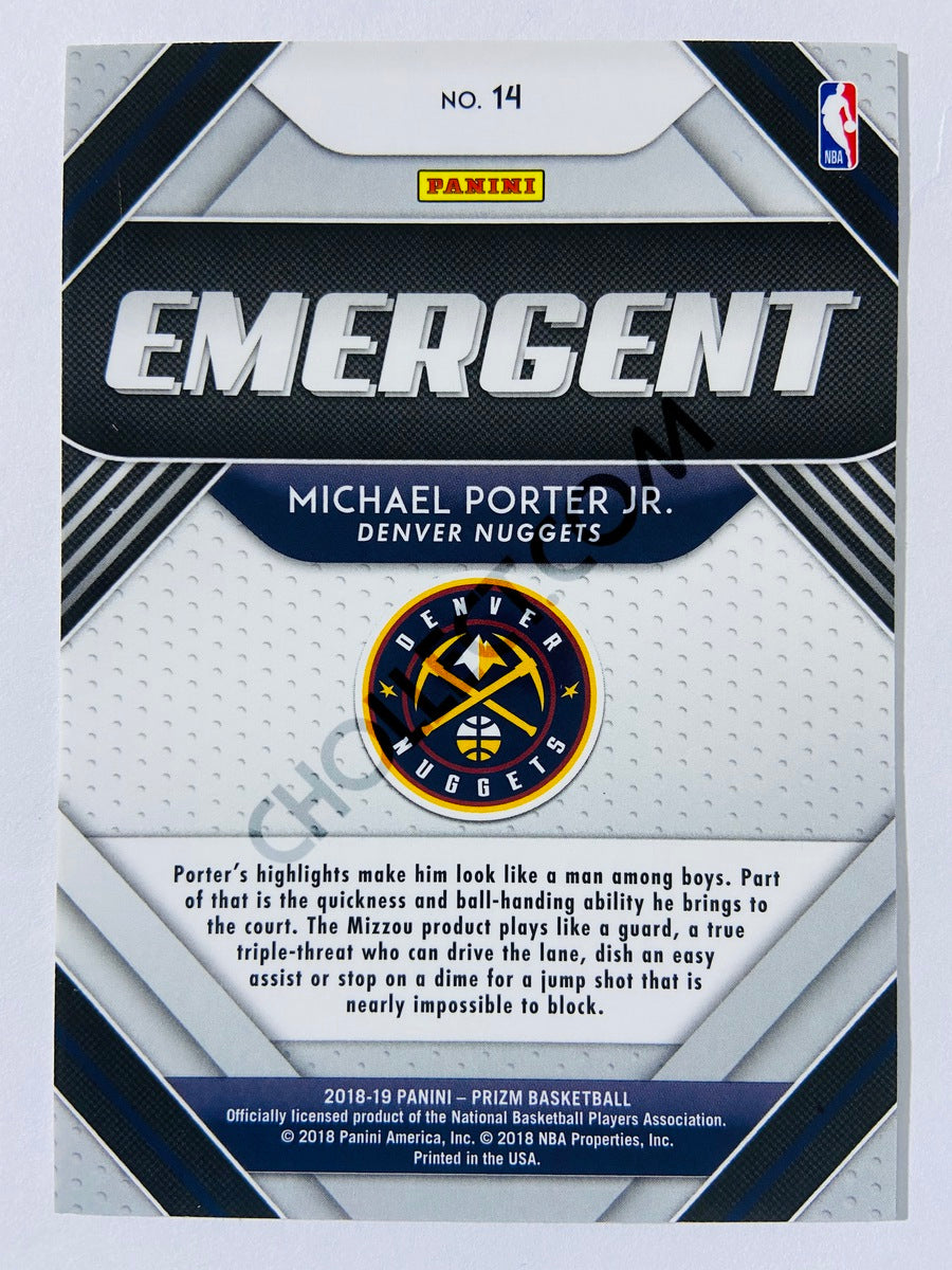 Michael Porter Jr. - Denver Nuggets 2018-19 Panini Prizm Emergent Rookie #14