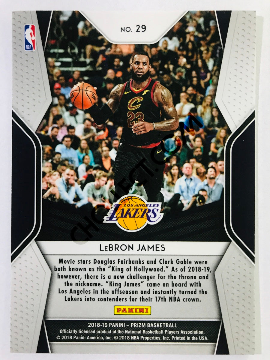 LeBron James - Los Angeles Lakers 2018-19 Prizm Dominance Insert #29