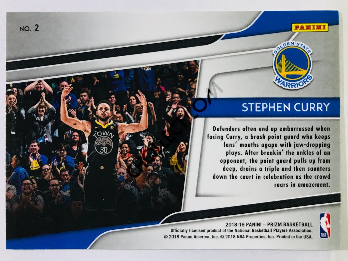 Stephen Curry - Golden State Warriors 2018-19 Panini Prizm Get Hyped Insert #2