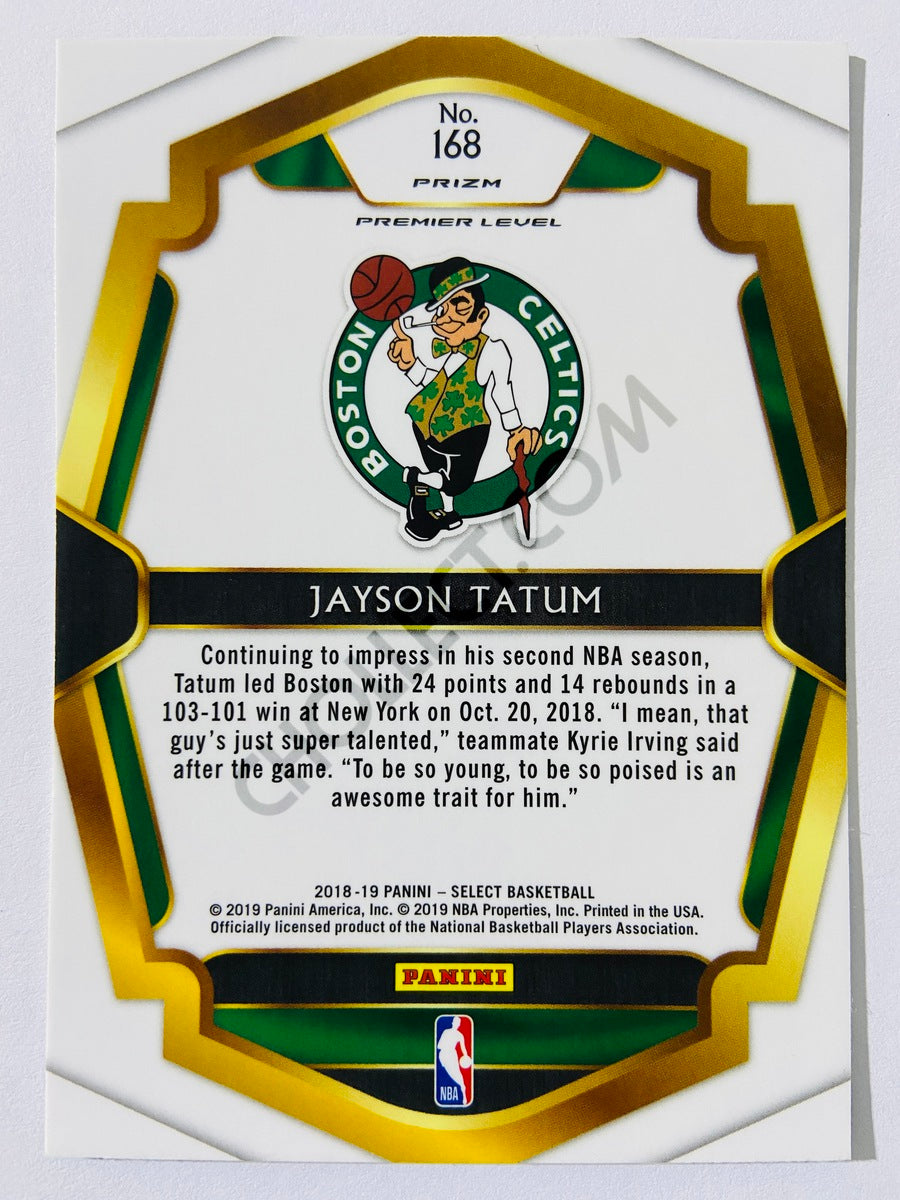 Jayson Tatum - Boston Celtics 2018-19 Panini Select Tri-Color Prizm Parallel Premier Level #168