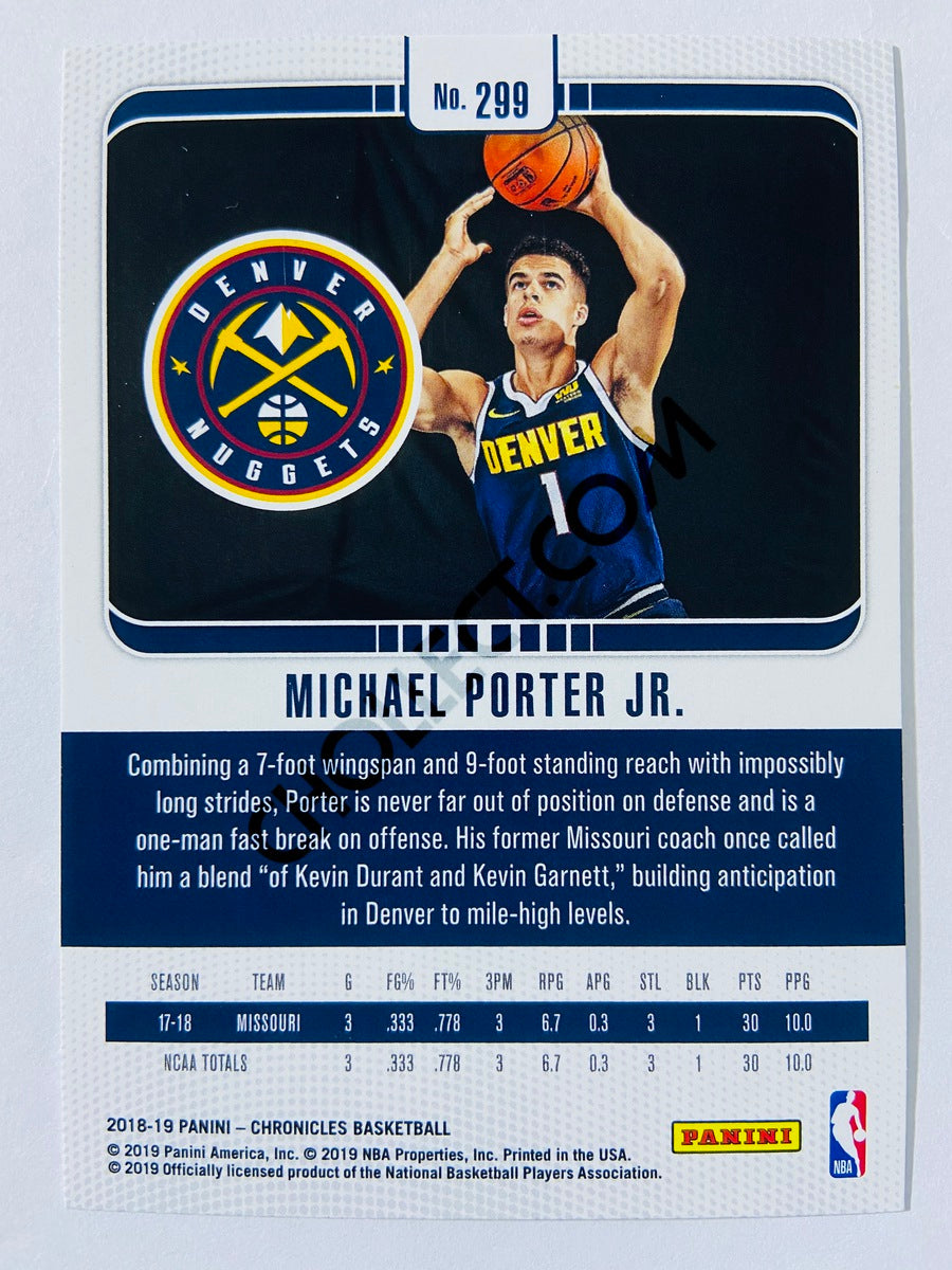 Michael Porter Jr. - Denver Nuggets 2018-19 Panini Studio RC Rookie #299