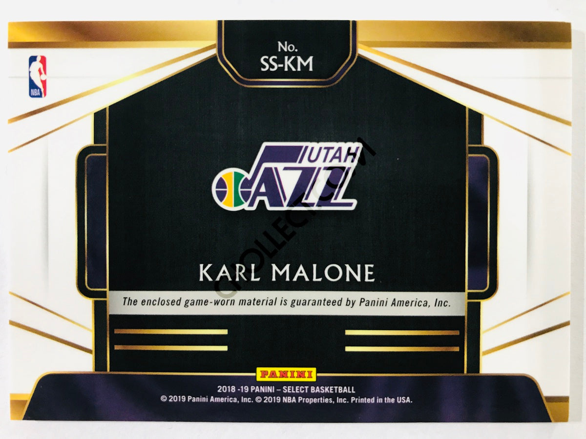 Karl Malone - Utah Jazz 2014-15 Panini Select Swatches #11