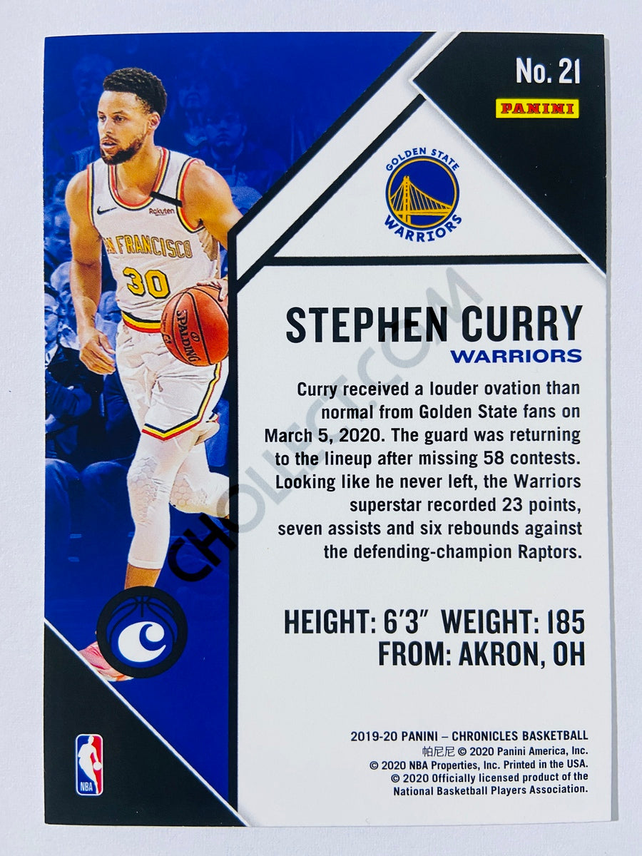 Stephen Curry - Golden State Warriors 2019-20 Panini Chronicles Chronicles #21