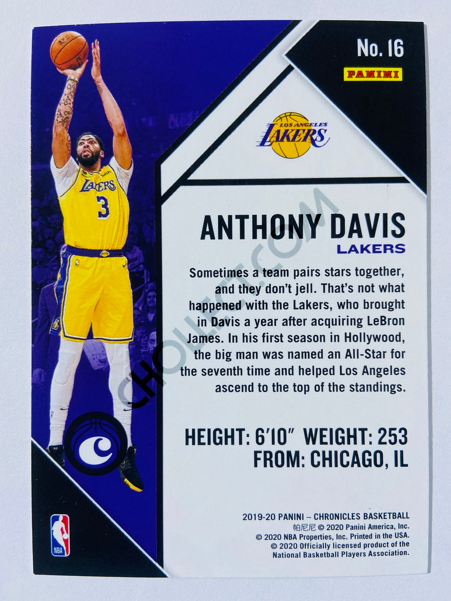 Anthony Davis - Los Angeles Lakers 2019-20 Panini Chronicles Bronze Parallel #16