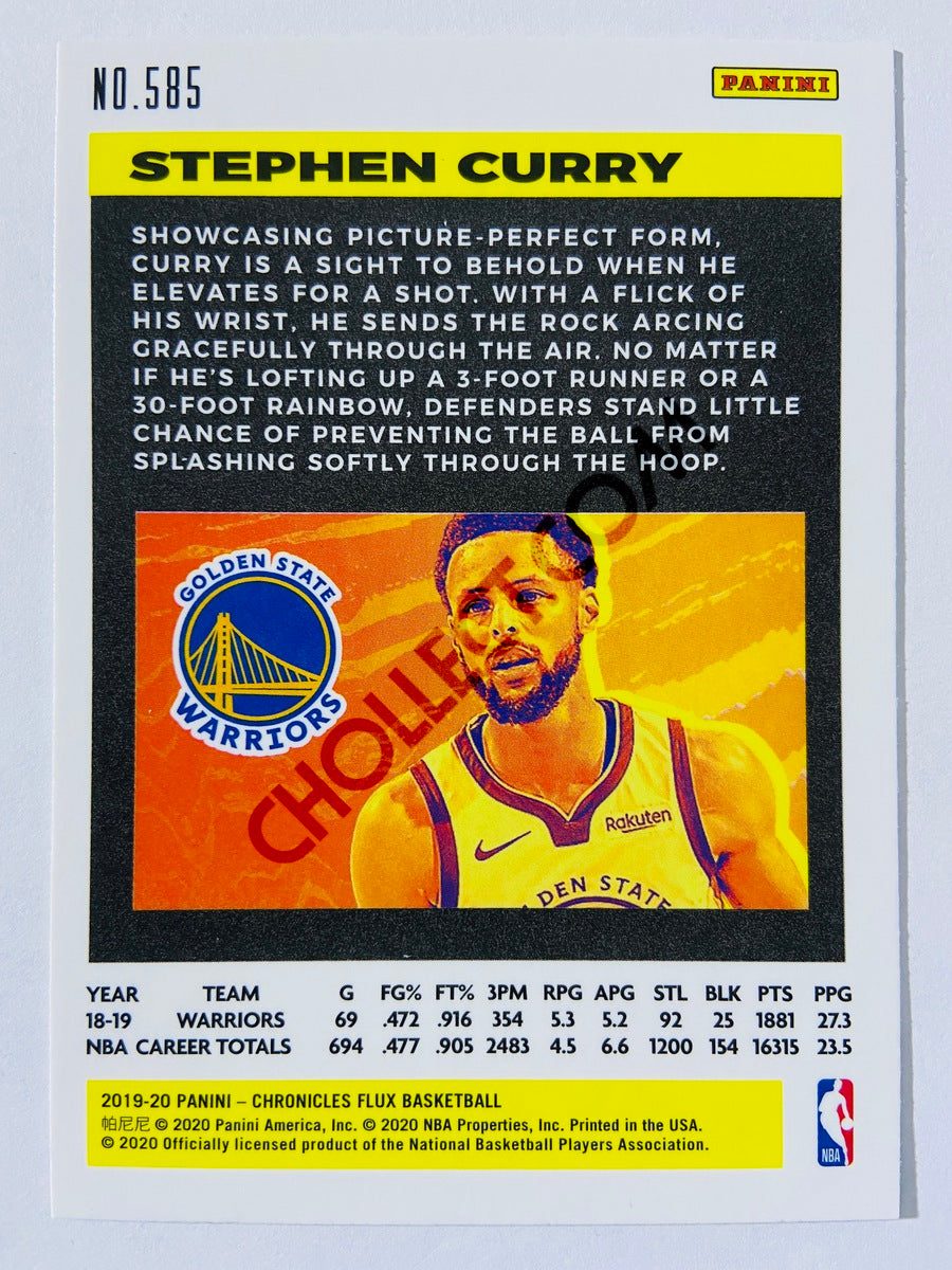 Stephen Curry - Golden State Warriors 2019-20 Panini Chronicles Flux #585