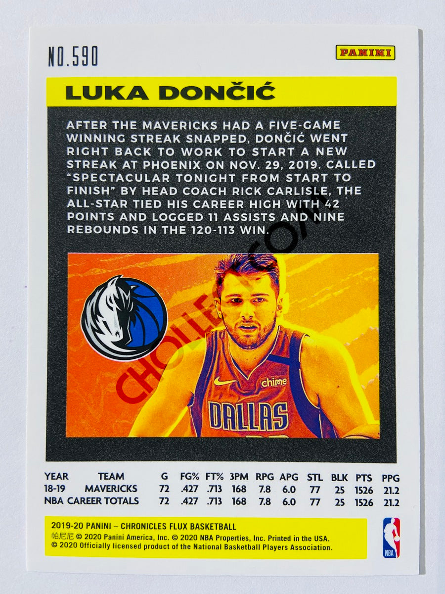 Luka Doncic - Dallas Mavericks 2019-20 Panini Chronicles Flux #590