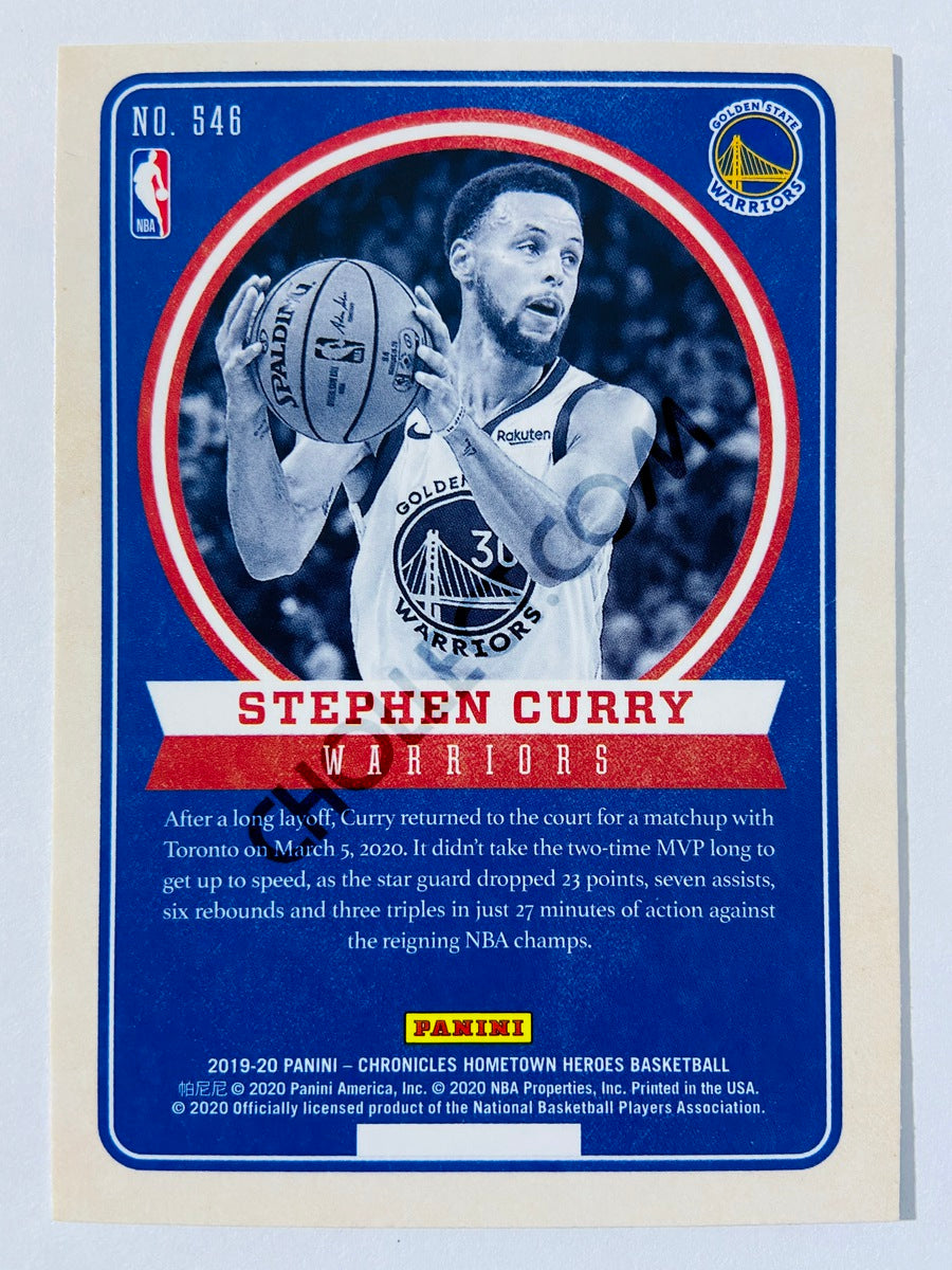 Stephen Curry - Golden State Warriors 2019-20 Panini Chronicles Hometown Heroes #546