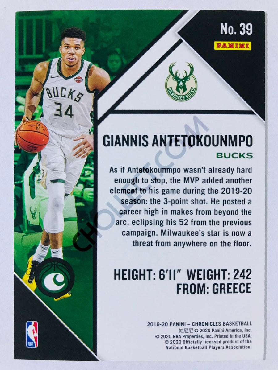 Giannis Antetokounmpo - Milwaukee Bucks 2019-20 Panini Chronicles Chronicles #39