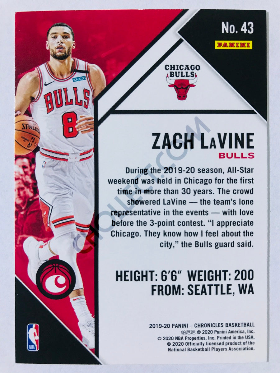 Zach LaVine - Chicago Bulls 2019-20 Panini Chronicles Chronicles Pink Parallel #43