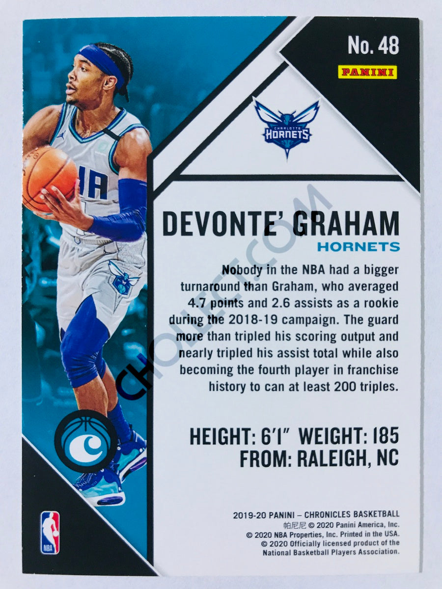 Devonte Graham - Charlotte Hornets 2019-20 Panini Chronicles Chronicles Pink Parallel #48