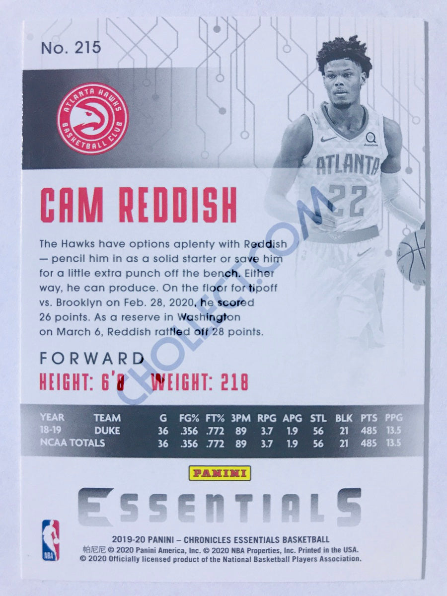 Cam Reddish - Atlanta Hawks 2019-20 Panini Chronicles Essentials RC Rookie #215
