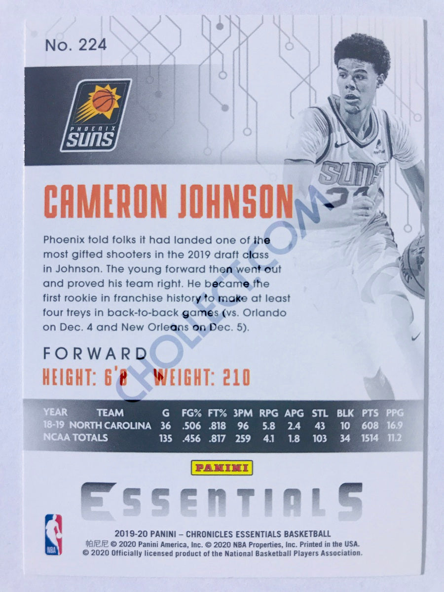 Cameron Johnson - Phoenix Suns 2019-20 Panini Chronicles Essentials RC Rookie #224