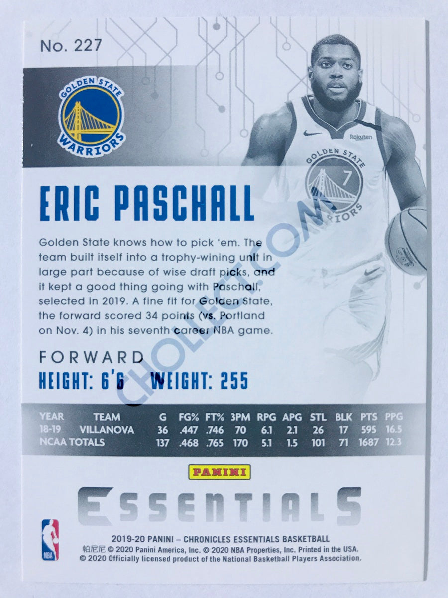 Eric Paschall - Golden State Warriors 2019-20 Panini Chronicles Essentials Pink Parallel RC Rookie #227