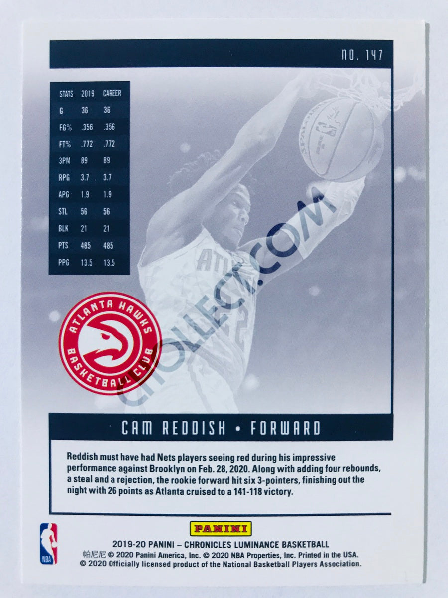 Cam Reddish - Atlanta Hawks 2019-20 Panini Chronicles Luminance RC Rookie #147