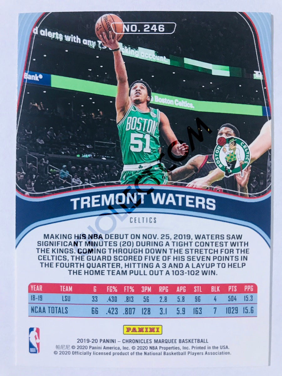 Tremont Waters - Boston Celtics 2019-20 Panini Chronicles Marquee RC Rookie #246