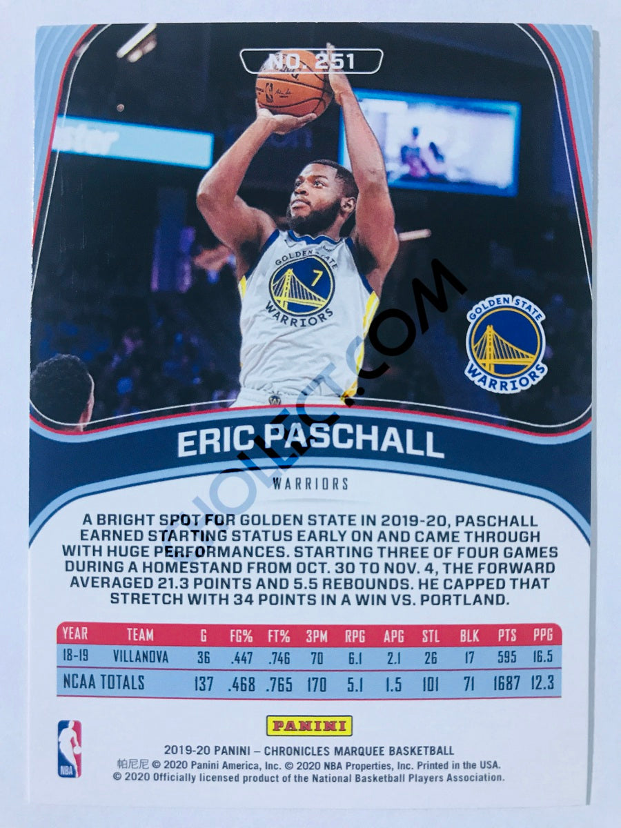 Eric Paschall - Golden State Warriors 2019-20 Panini Chronicles Marquee RC Rookie #251