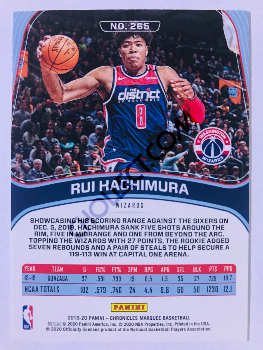 Rui Hachimura - Washington Wizards 2019-20 Panini Chronicles Marquee RC Rookie #265