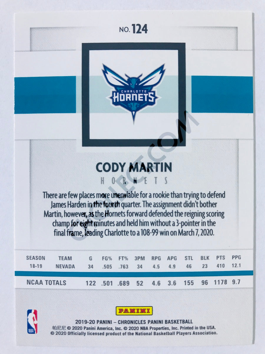 Cody Martin - Charlotte Hornets 2019-20 Panini Chronicles Panini RC Rookie #124