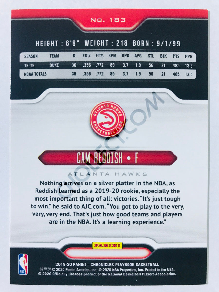 Cam Reddish - Atlanta Hawks 2019-20 Panini Chronicles Playbook RC Rookie #183