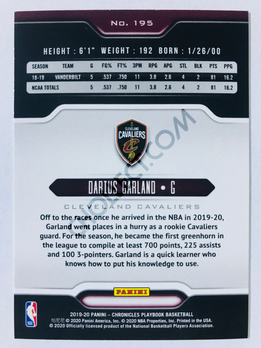 Darius Garland - Cleveland Cavaliers 2019-20 Panini Chronicles Playbook RC Rookie #195