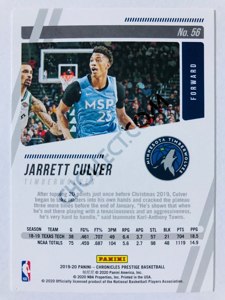 Jarrett Culver - Minnesota Timberwolves 2019-20 Panini Chronicles Prestige #56