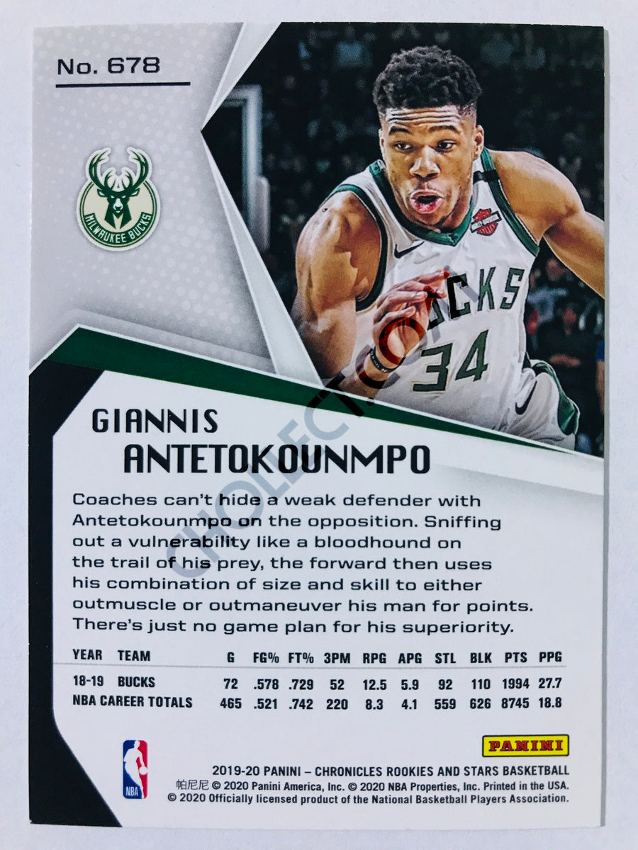 Giannis Antetokounmpo - Milwaukee Bucks 2019-20 Panini Chronicles Rookies & Stars #678