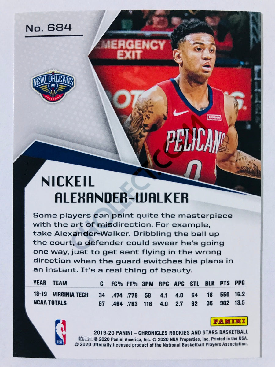 Nickeil Alexander-Walker - New Orleans Pelicans 2019-20 Panini Chronicles Rookies & Stars RC Rookie #684