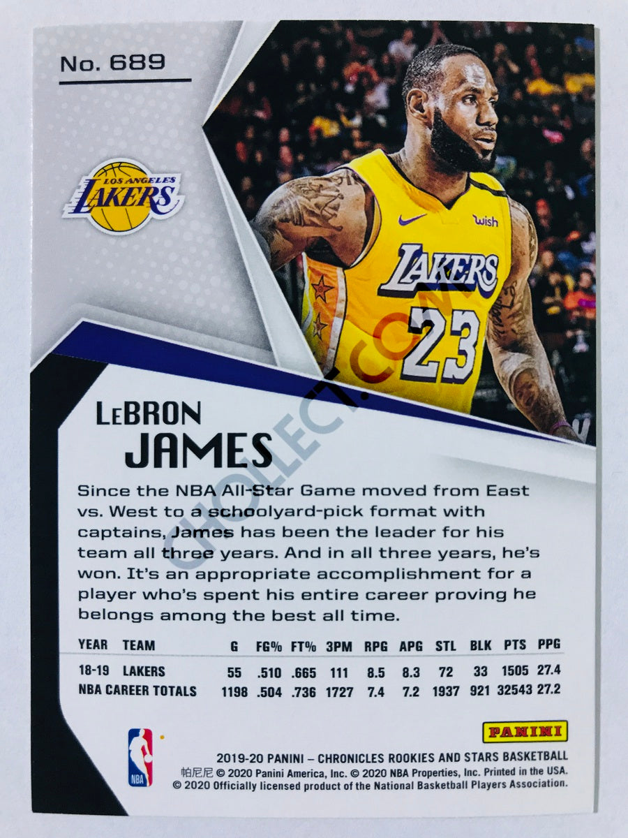 LeBron James - Los Angeles Lakers 2019-20 Panini Chronicles Rookies & Stars #689