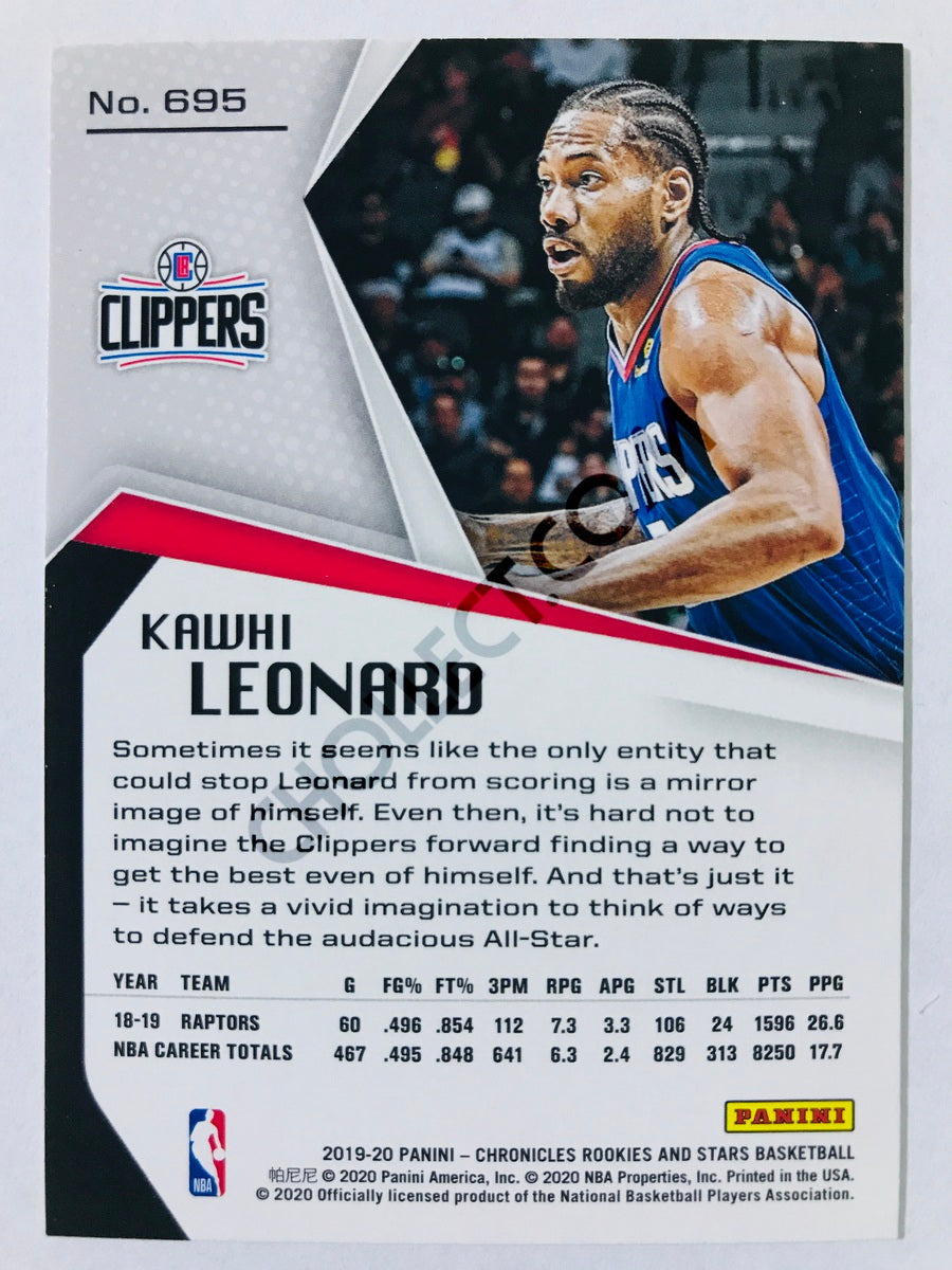 Kawhi Leonard - Los Angeles Clippers 2019-20 Panini Chronicles Rookies & Stars #695