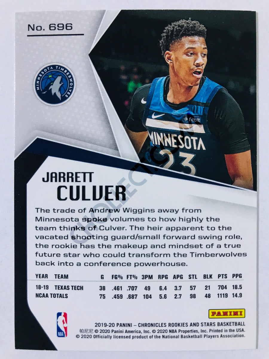 Jarrett Culver - Minnesota Timberwolves 2019-20 Panini Chronicles Rookies & Stars RC Rookie #696