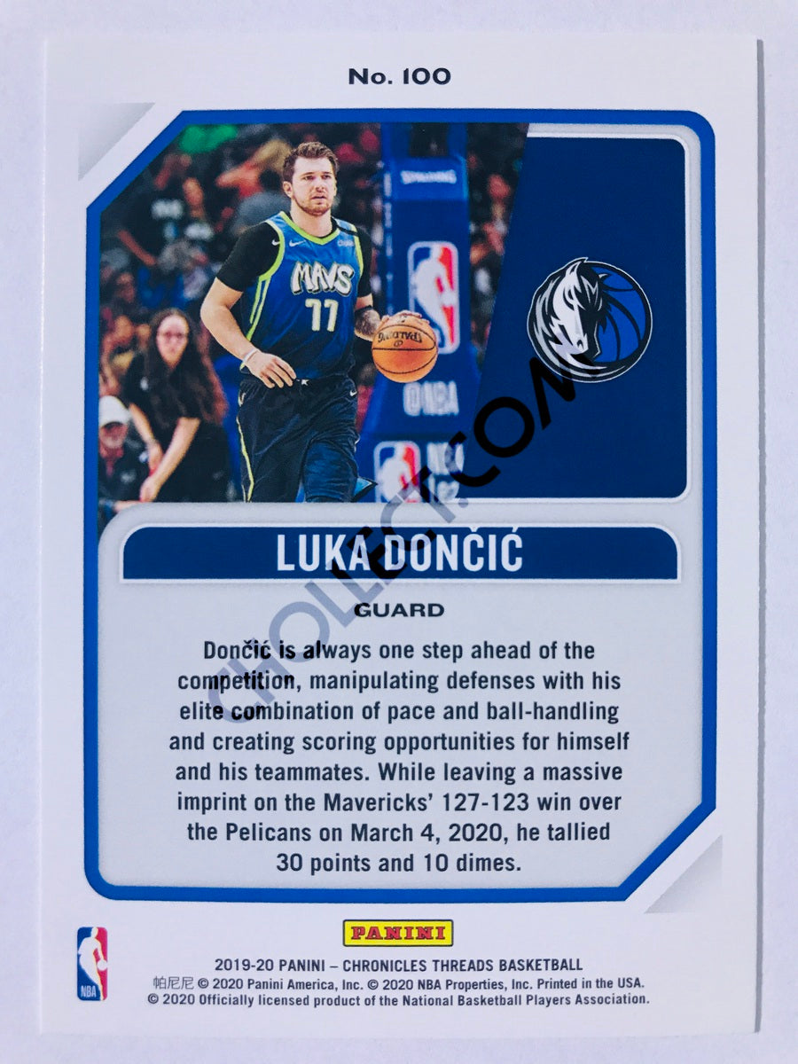 Luka Doncic - Dallas Mavericks 2019-20 Panini Chronicles Threads #100
