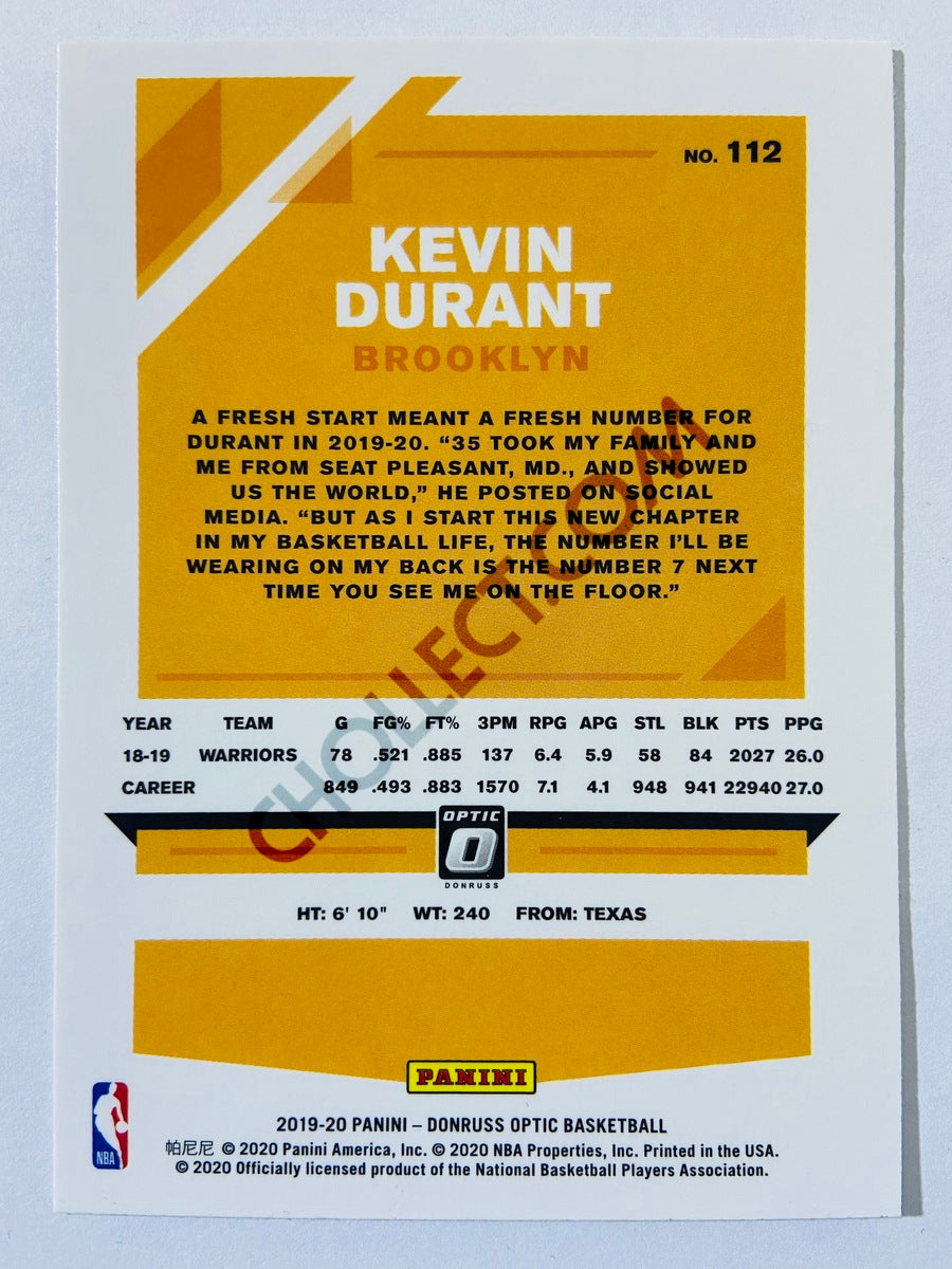 Kevin Durant - Brooklyn Nets 2019-20 Panini Donruss Optic #112