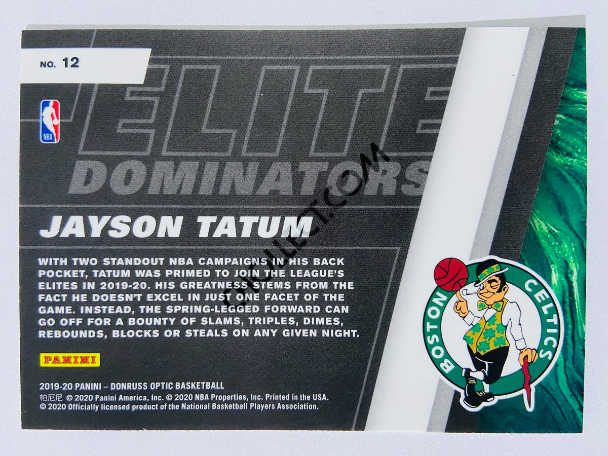 Jayson Tatum - Boston Celtics 2019-20 Panini Donruss Optic Elite Dominators #12