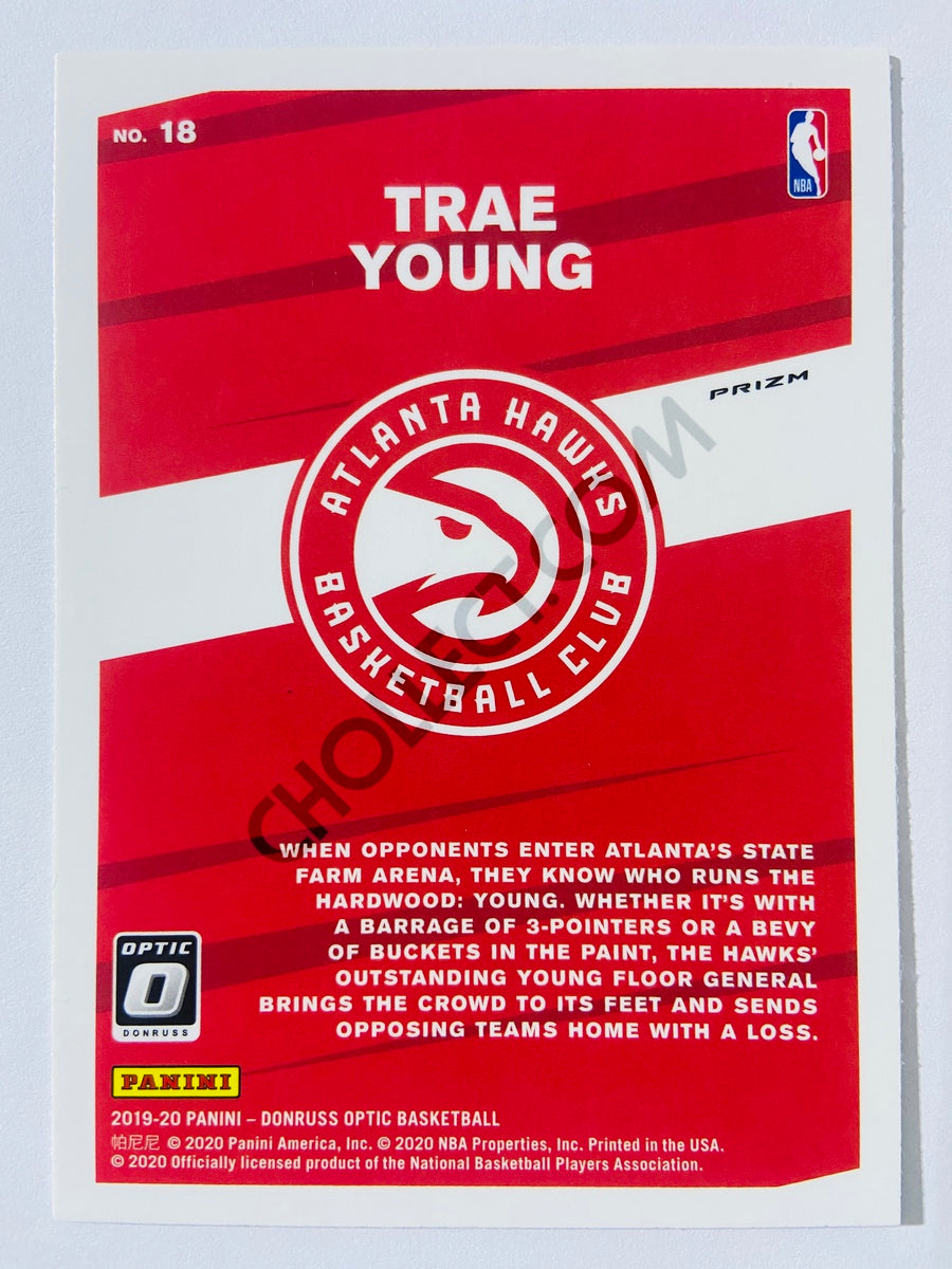 Trae Young - Atlanta Hawks 2019-20 Panini Donruss Optic My House! Purple Parallel #18