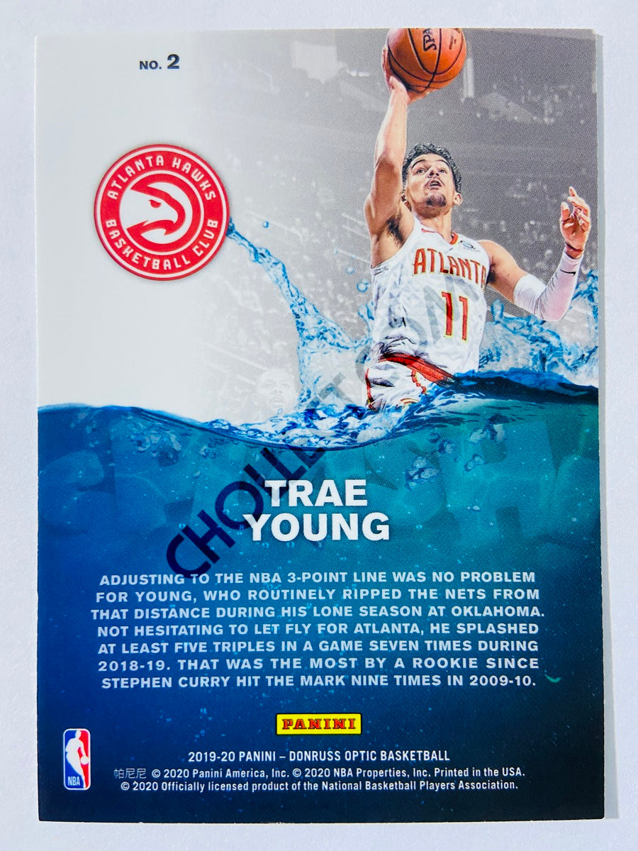 Trae Young - Atlanta Hawks 2019-20 Panini Donruss Optic Splash! Insert #2